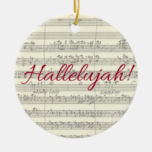 Hallelujah Christmas Ornament