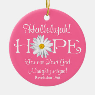 Hallelujah! Lord God reigns! Christmas Ornament