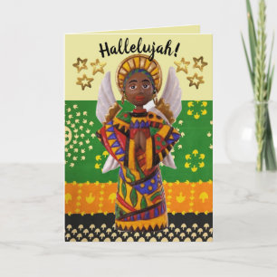 Hallelujah Our Savior Is Born Christmas Holiday Card