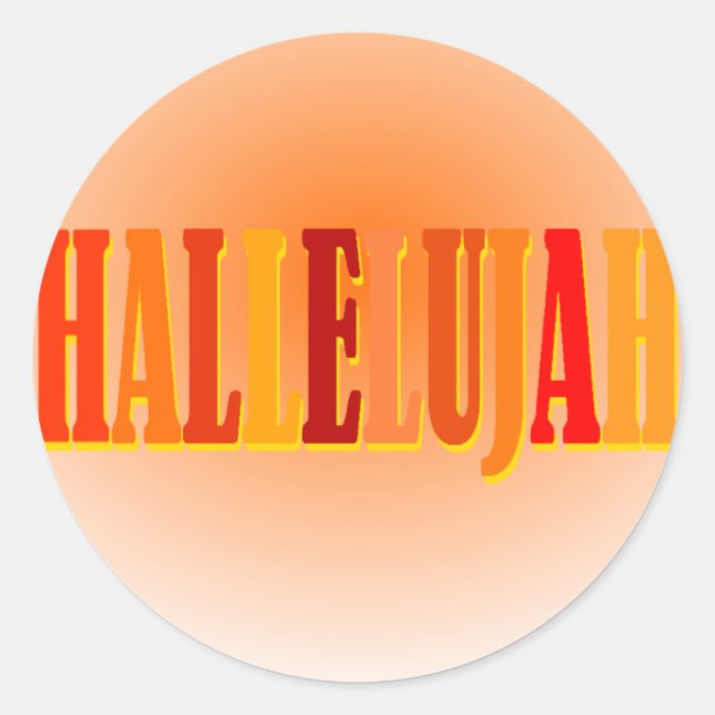 Hallelujah Stickers (Front)