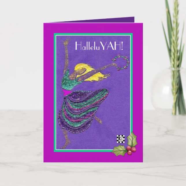 HalleluYAH Christmas Dancer Card (Front)