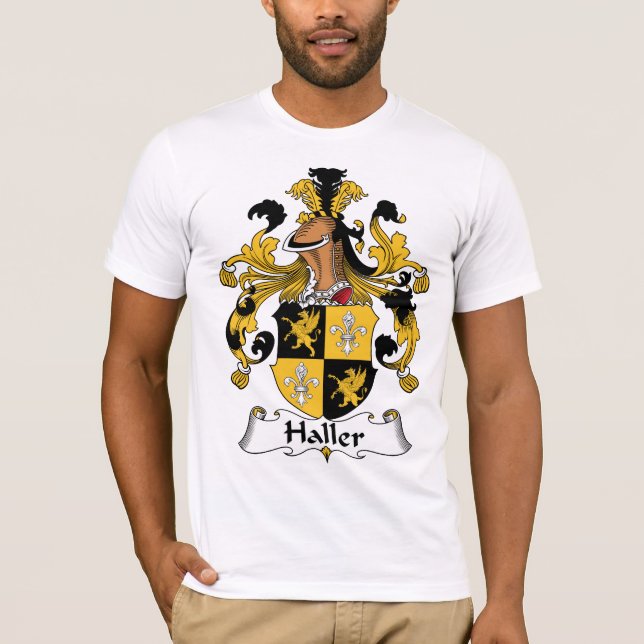 Haller Family Crest T-Shirt (Front)