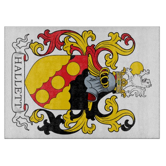 Hallett Family Crest Cutting Board | Zazzle.com