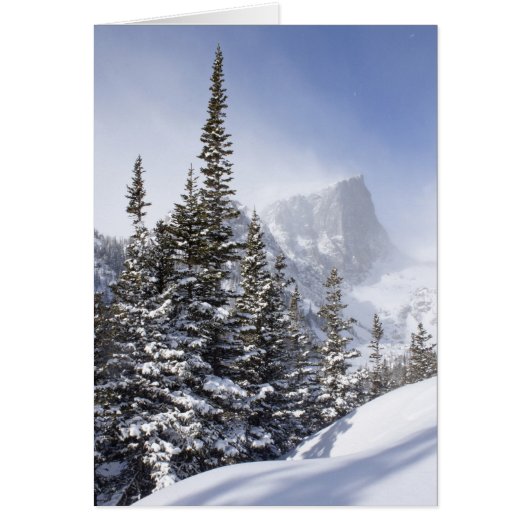 Hallett Peak in March Cards (Front)
