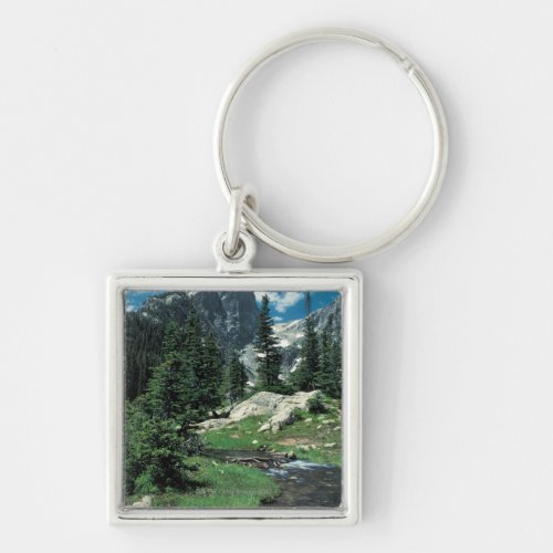 Hallett Peak  Rocky Mountain National Park  Keychain