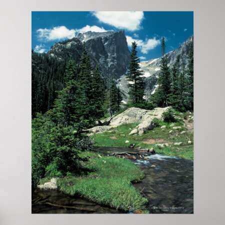 Hallett Peak , Rocky Mountain National Park , Poster