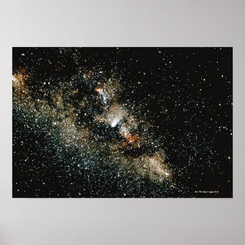 Halleys Comet  in the Milky Way Poster