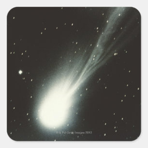 Halleys Comet Square Sticker