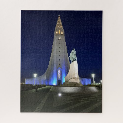 Hallgrimskirkja Church in Reykjavik Iceland Jigsaw Puzzle