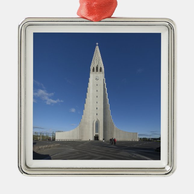 Hallgrímskirkja Metal Ornament (Front)