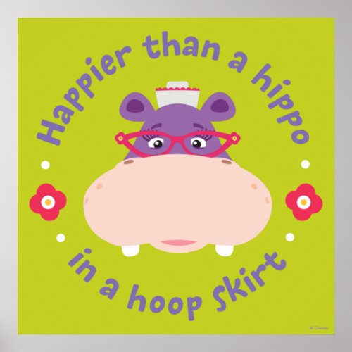 Hallie _Happier Than a Hippo in a Hoop Skirt Poster