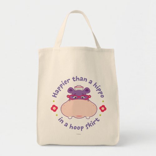 Hallie _ Happier Than a Hippo in a Hoop Skirt Tote Bag