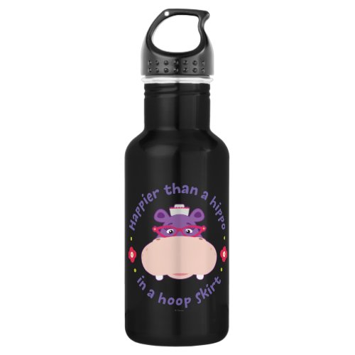 Hallie _ Happier Than a Hippo in a Hoop Skirt Water Bottle