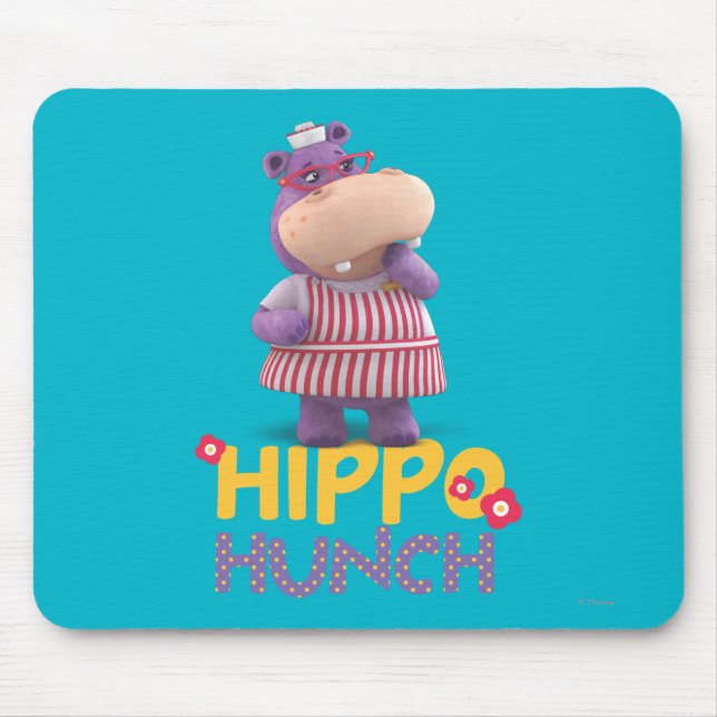 Hallie - Hippo Hunch Mouse Pad (Front)