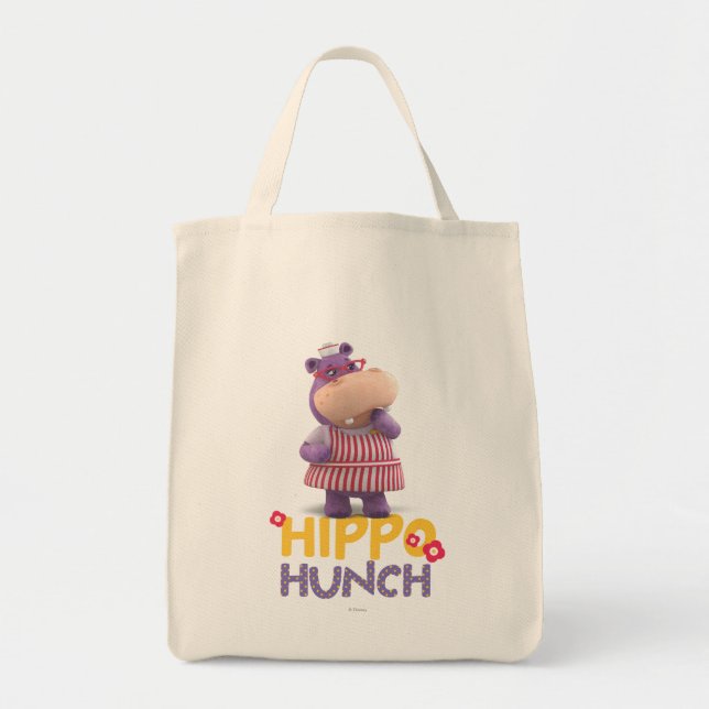 Hallie - Hippo Hunch Tote Bag (Front)