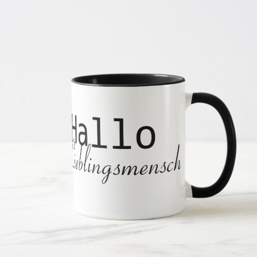 Hallo Lieblingsmensch Mug