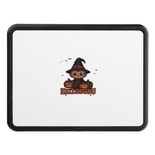 Hallobubu Halloween Cute & Spooky Witch Cat T-Shir Hitch Cover