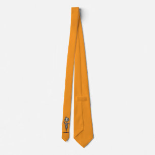 Hallooween Mummy Cartoon Neck Tie