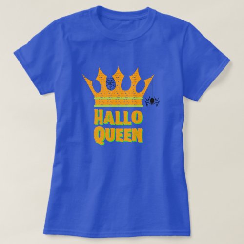 HalloQueen Crown Halloween T_Shirt