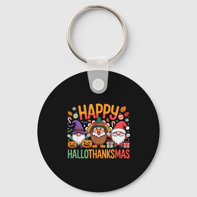 Hallothanksmas Dental Istant Funny Tooth Christmas Keychain (Front)