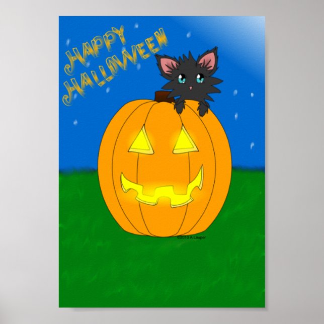 Hallow Kitty Happy Halloween Poster (Front)