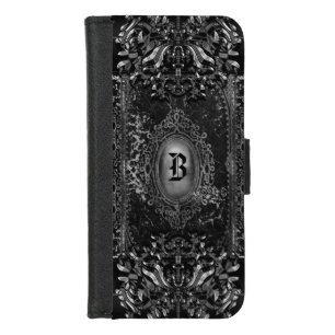 Hallow Shade Unique Victorian Goth Monogram iPhone 8/7 Wallet Case