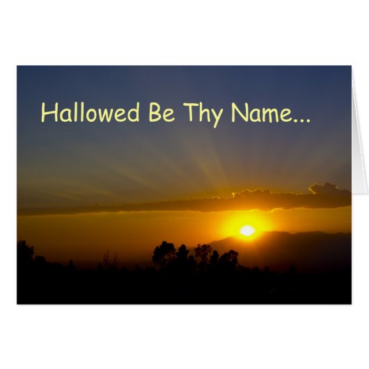 Hallowed Be Thy Name Cards (Front Horizontal)