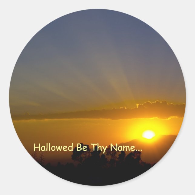 Hallowed Be Thy Name Classic Round Sticker (Front)