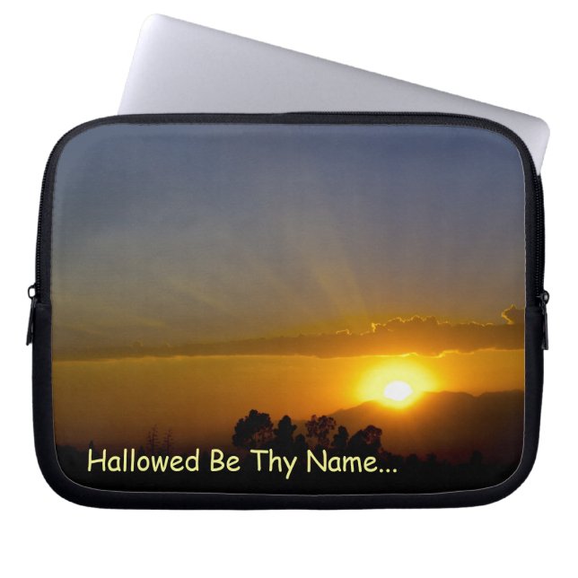 Hallowed Be Thy Name Laptop Sleeve (Front)
