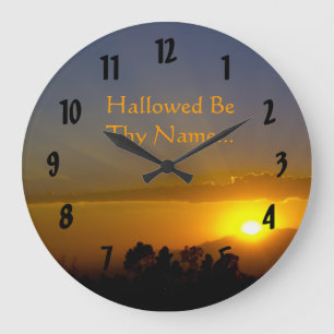 Hallowed Be Thy Name Large Clock