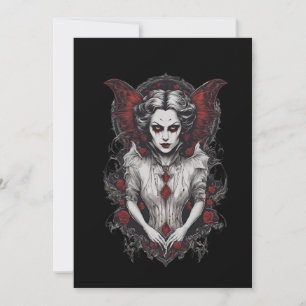 Halloween 13 vampire,b, scary monster, horror,  invitation