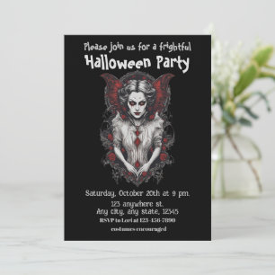 Halloween, 13 vampire, frightful, scary,  invitation