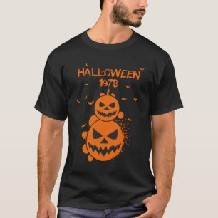 Halloween 1978 Holiday Spooky Myers Pumpkin T-Shirt