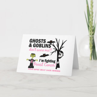 Halloween 1 Breast Cancer Warrior Card