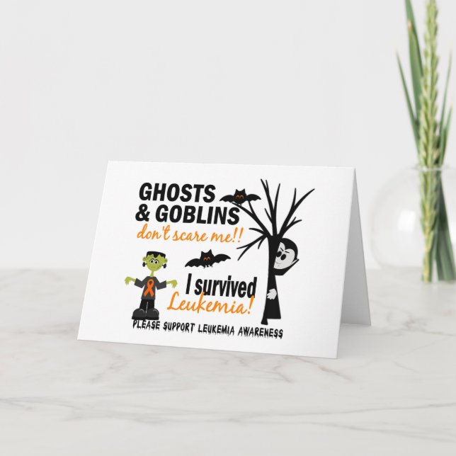 Halloween 1 Leukemia Survivor Card (Front)