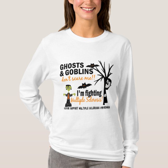Halloween 1 Multiple Sclerosis Warrior T-Shirt (Front)