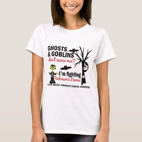 Halloween 1 Parkinsons Disease Warrior T_Shirt