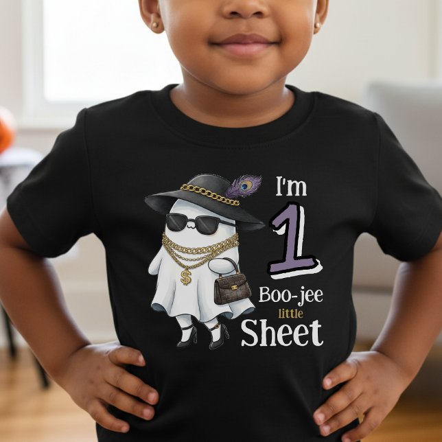 Halloween 1st Birthday Funny One Boujee Ghost Toddler T-shirt (Halloween 1st Birthday Funny One Boujee Ghost Toddler T-shirt
)