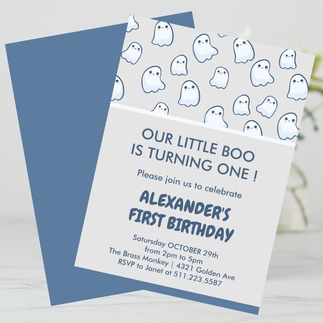 Halloween 1st birthday spooktacular cute  invitation (Halloween-1st-birthday-spooktacular-cute-invitation-1)