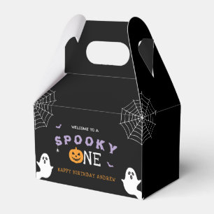 Halloween 1st Birthday Spooky One Ghost Gothic Favor Boxes