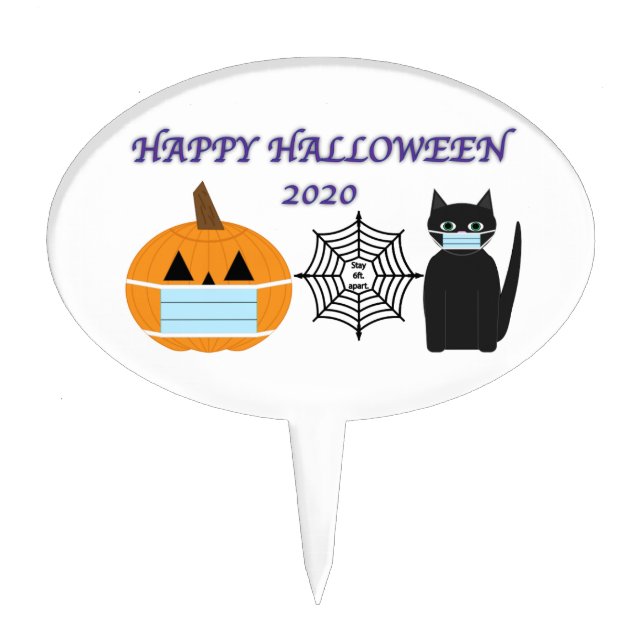Halloween 2020 cake topper (Front)