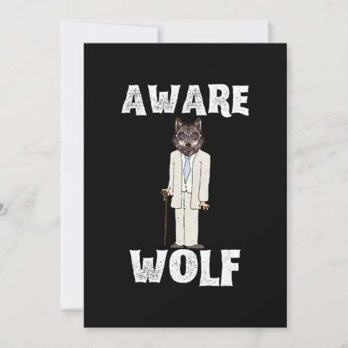 Halloween 2020 Shirts Aware Wolf _ Werewolf Funny Holiday Card