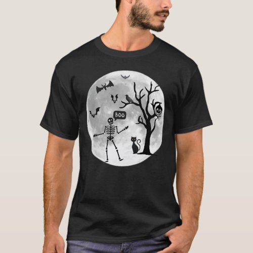 halloween 2023 bat skeleton design T_Shirt