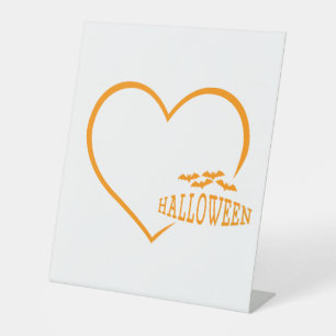 Halloween 2023 Loves - Halloween Heartbeat Pedestal Sign