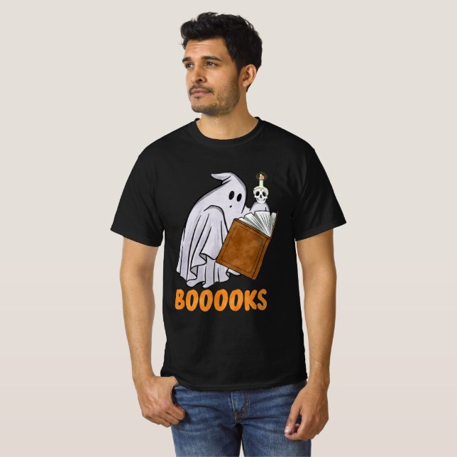 Halloween 2024: T shirt a ghost in a book (Front Full)