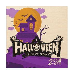 Halloween 2024 Wood Wall Art Design