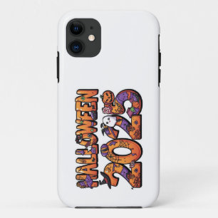 Halloween 2025 – Colorful Cartoon Cutout Sticker iPhone 11 Case