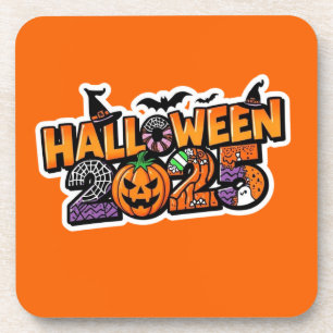 Halloween 2025 Magic – Festive Pumpkin Beverage Coaster