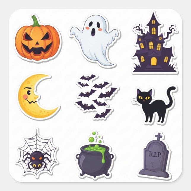 Halloween 2025 Spooky Sticker Set (Front)