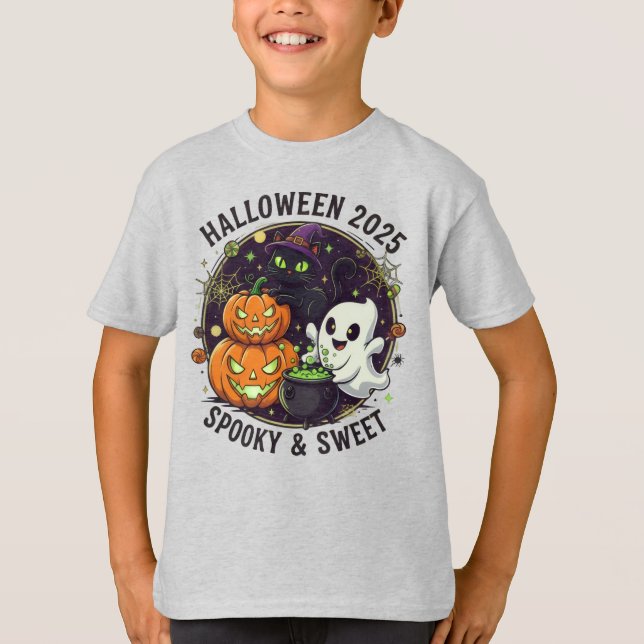 halloween 2025 spooky & sweet T-Shirt (Front)